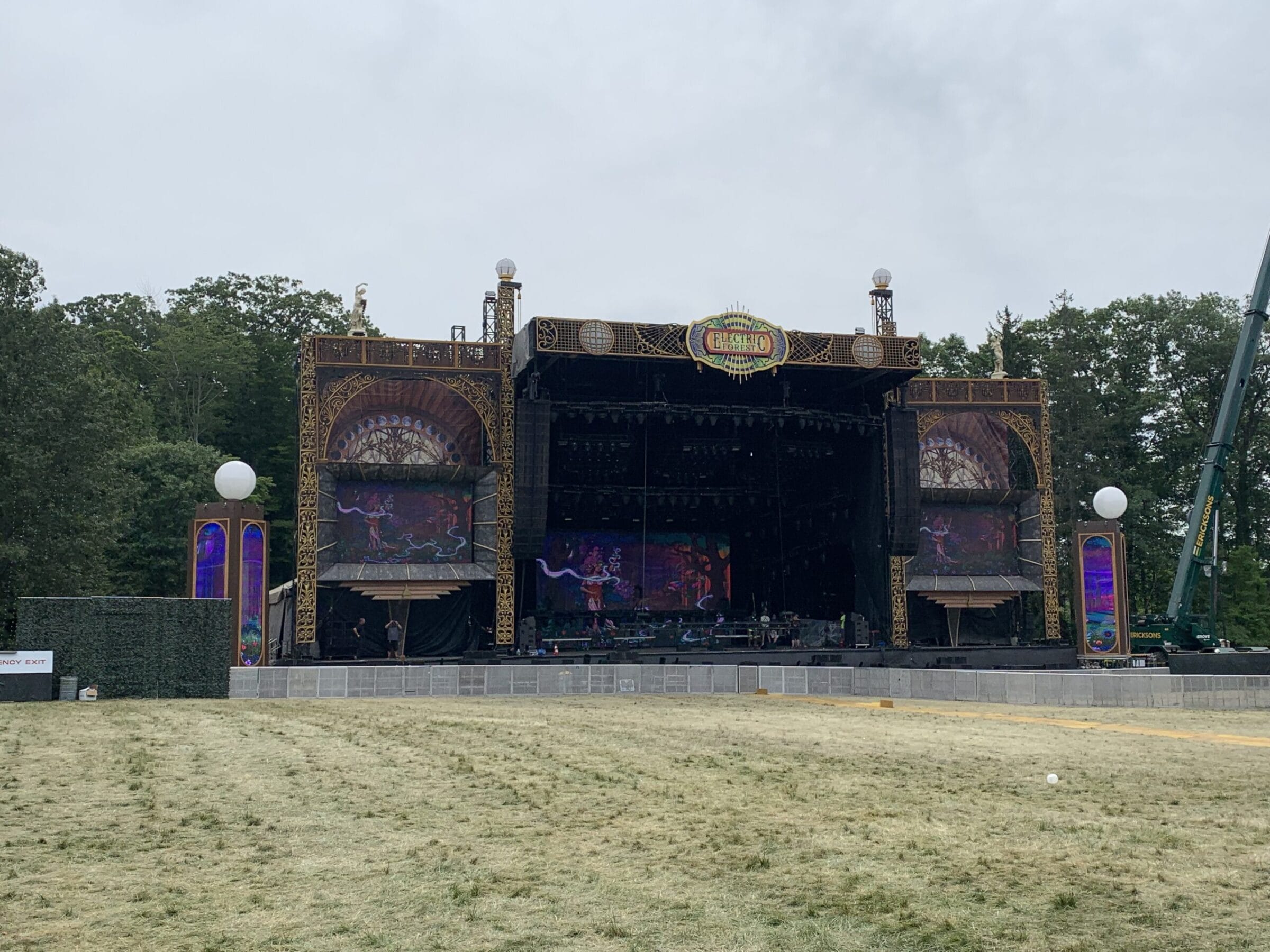 Electric Forest Festival Stage Build