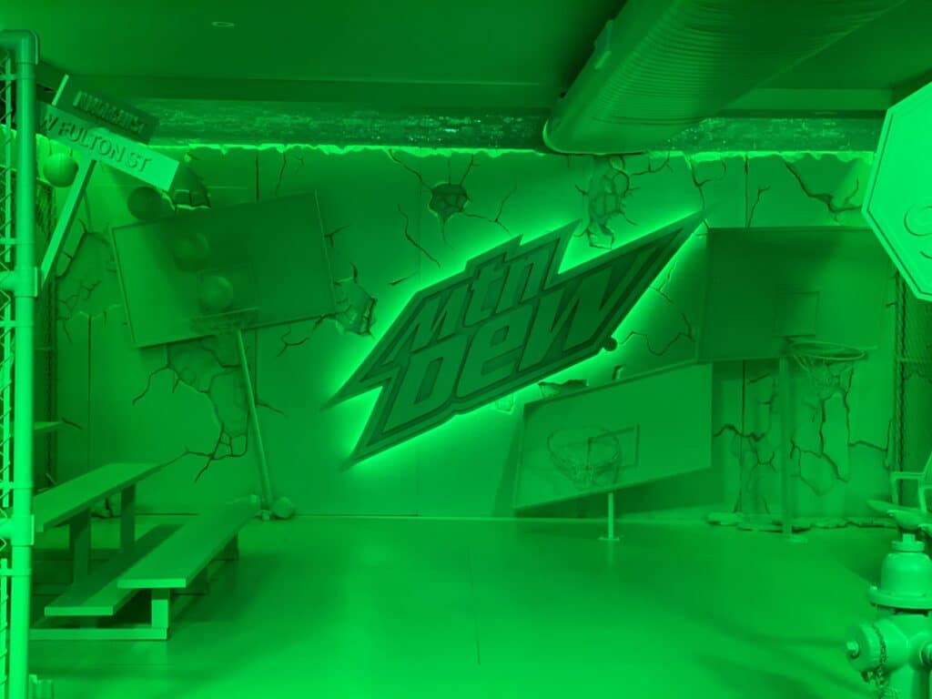 Mtn Dew Courtside Studios Pop-up Chicago